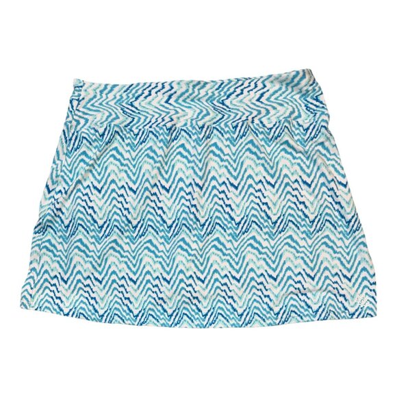 UV Skinz Blue & Green Pull On UPF 50+Athletic & Swim Skort Pocket Women's 3XL - Picture 2 of 10